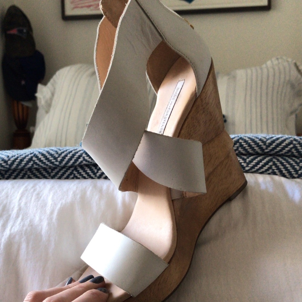 DVF White Wedges